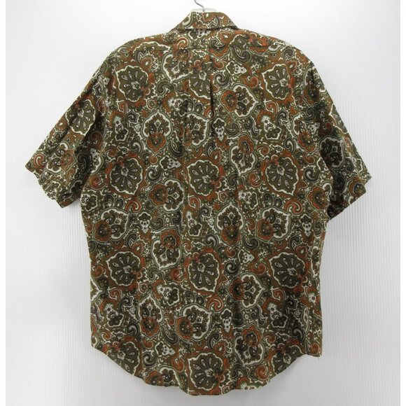 VINTAGE Van Heusen Shirt Large 60s 70s Disco Mod Paisley Dagger Collar - Picture 6 of 9